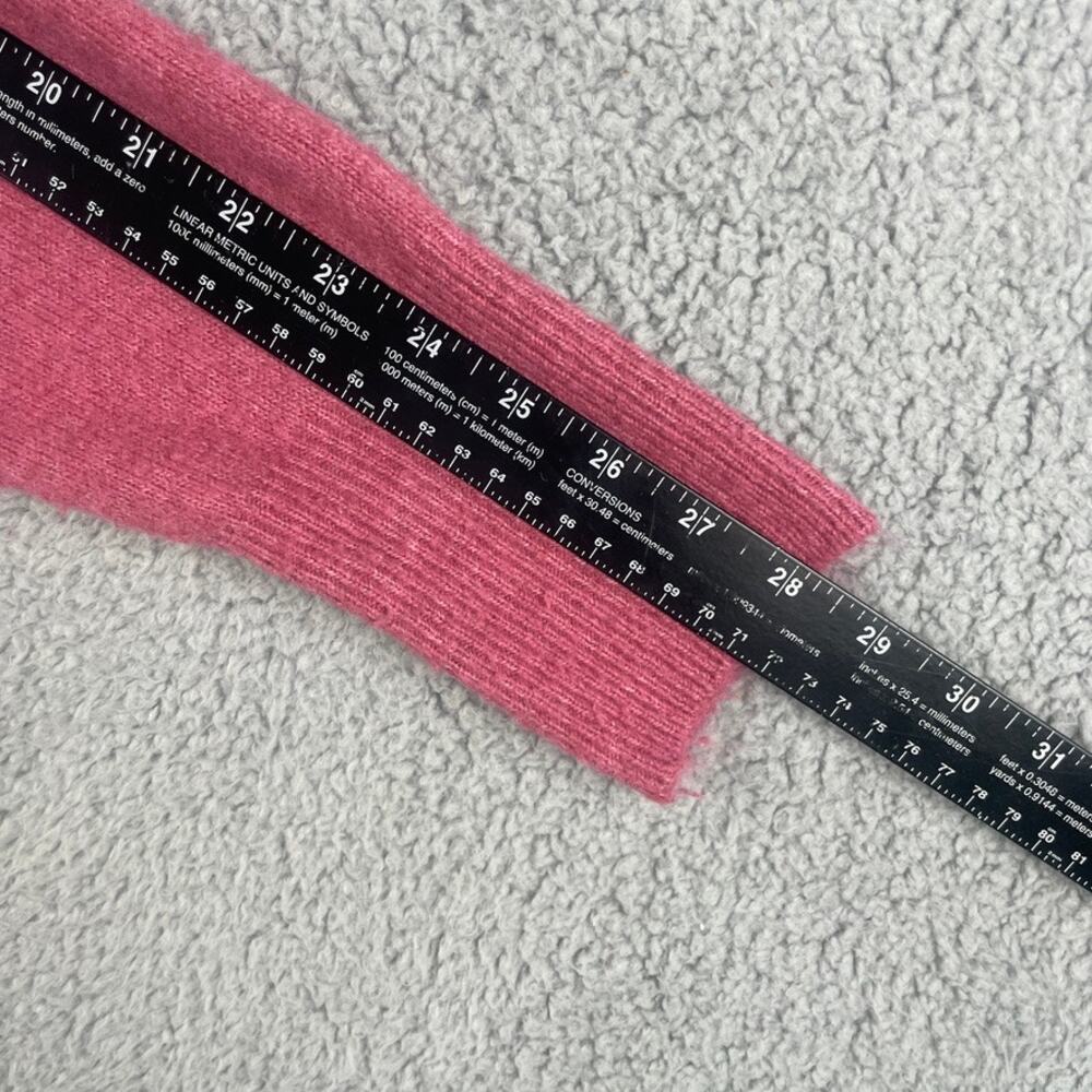 Topshop Women's 6 Pink Acrylic Polyester Elastane Crew Neck Long Sleeve Sweater - Picture 10 of 11